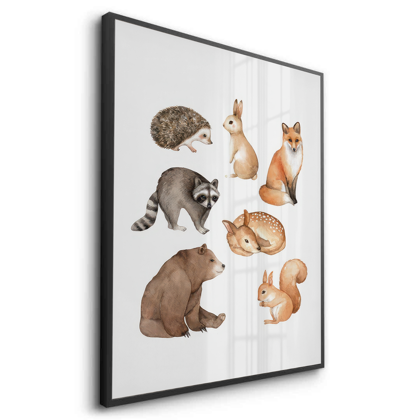 2Woodland Animals - Fine Art