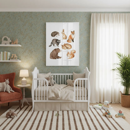 Woodland Animals - Fine Art