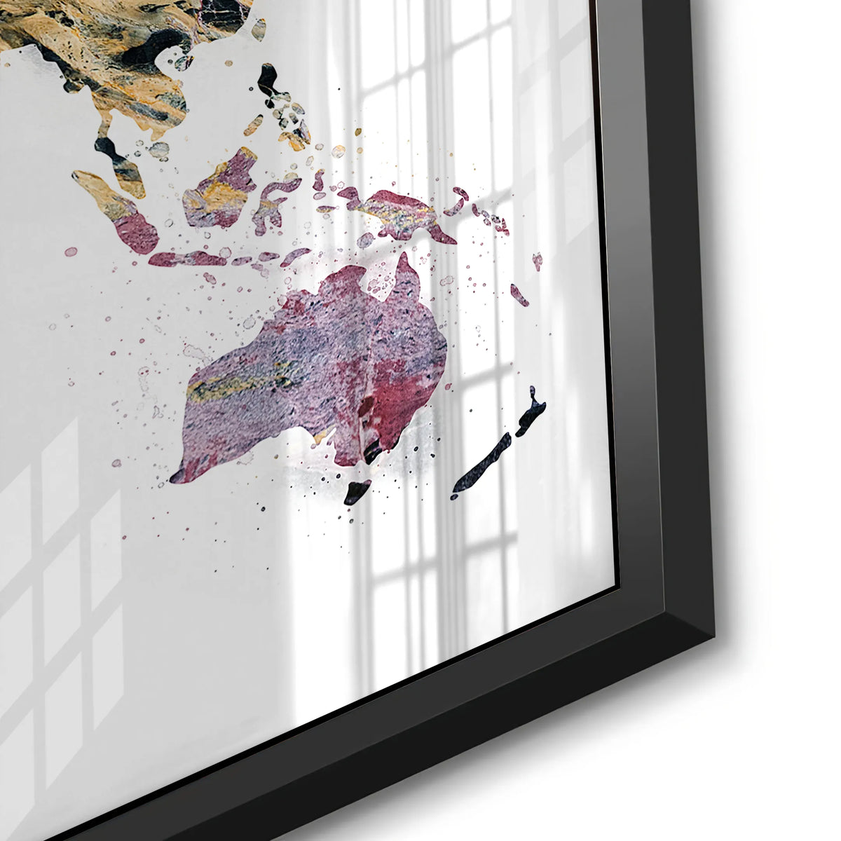 world map - Acrylic - Jasmineart.ae