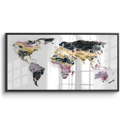 world map - Acrylic
