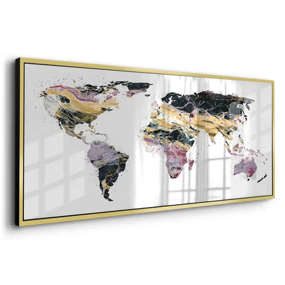 world map - Acrylic