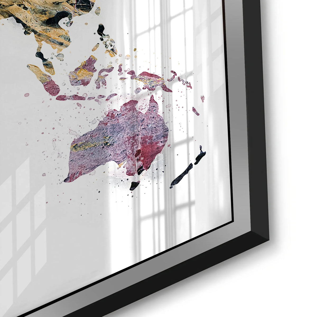 world map - Acrylic - Jasmineart.ae