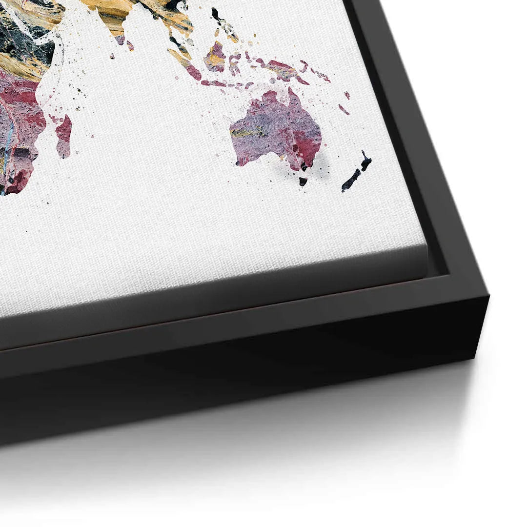 World map - Canvas - Jasmineart.ae