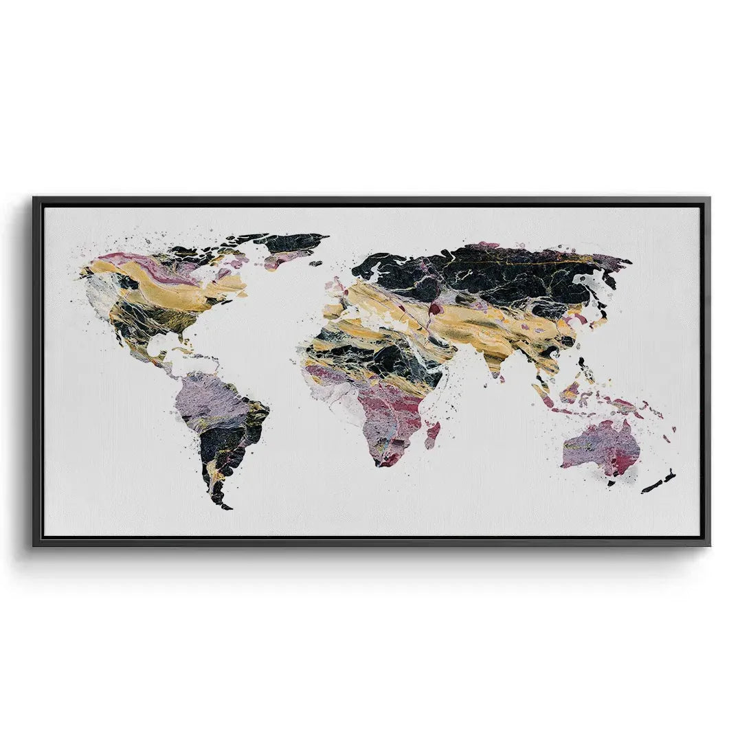World map - Canvas - Jasmineart.ae