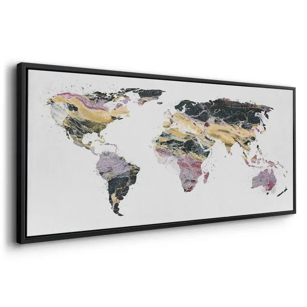World map - Canvas - Jasmineart.ae