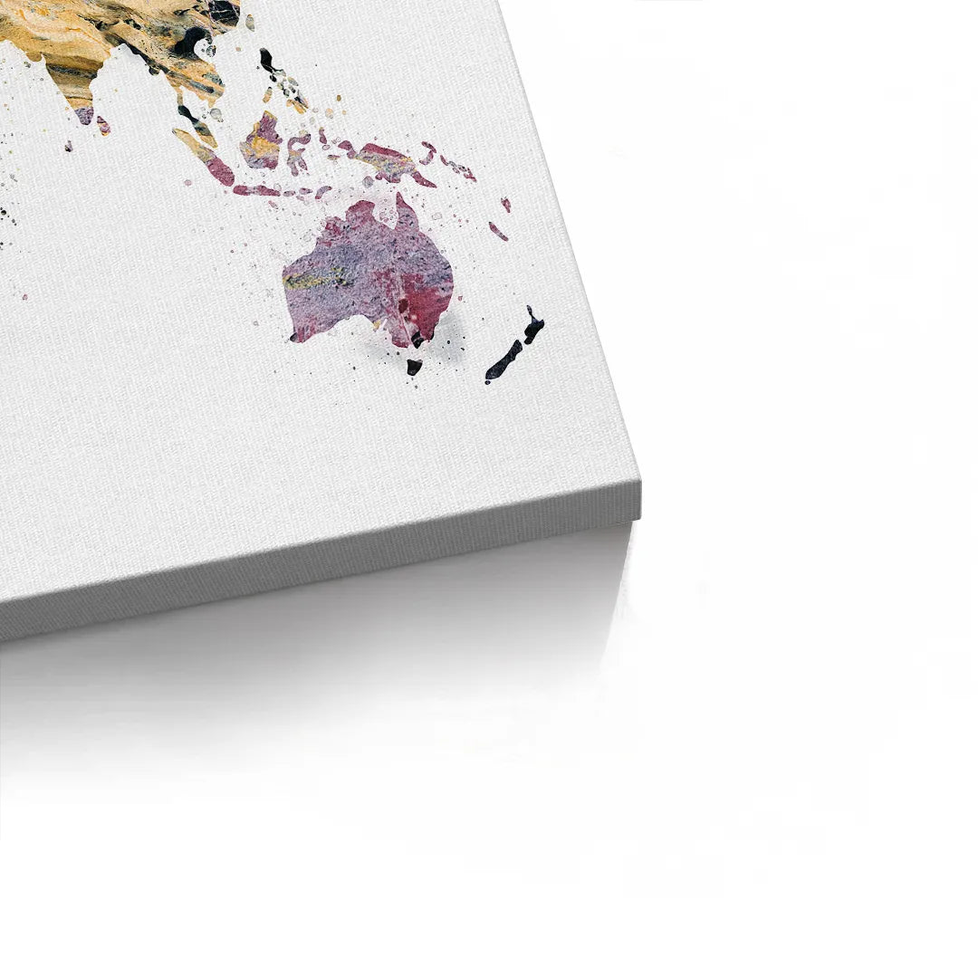 World map - Canvas - Jasmineart.ae
