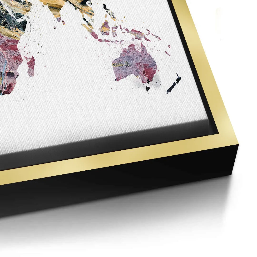 World map - Canvas - Jasmineart.ae