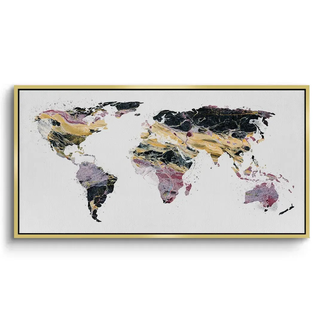 World map - Canvas - Jasmineart.ae