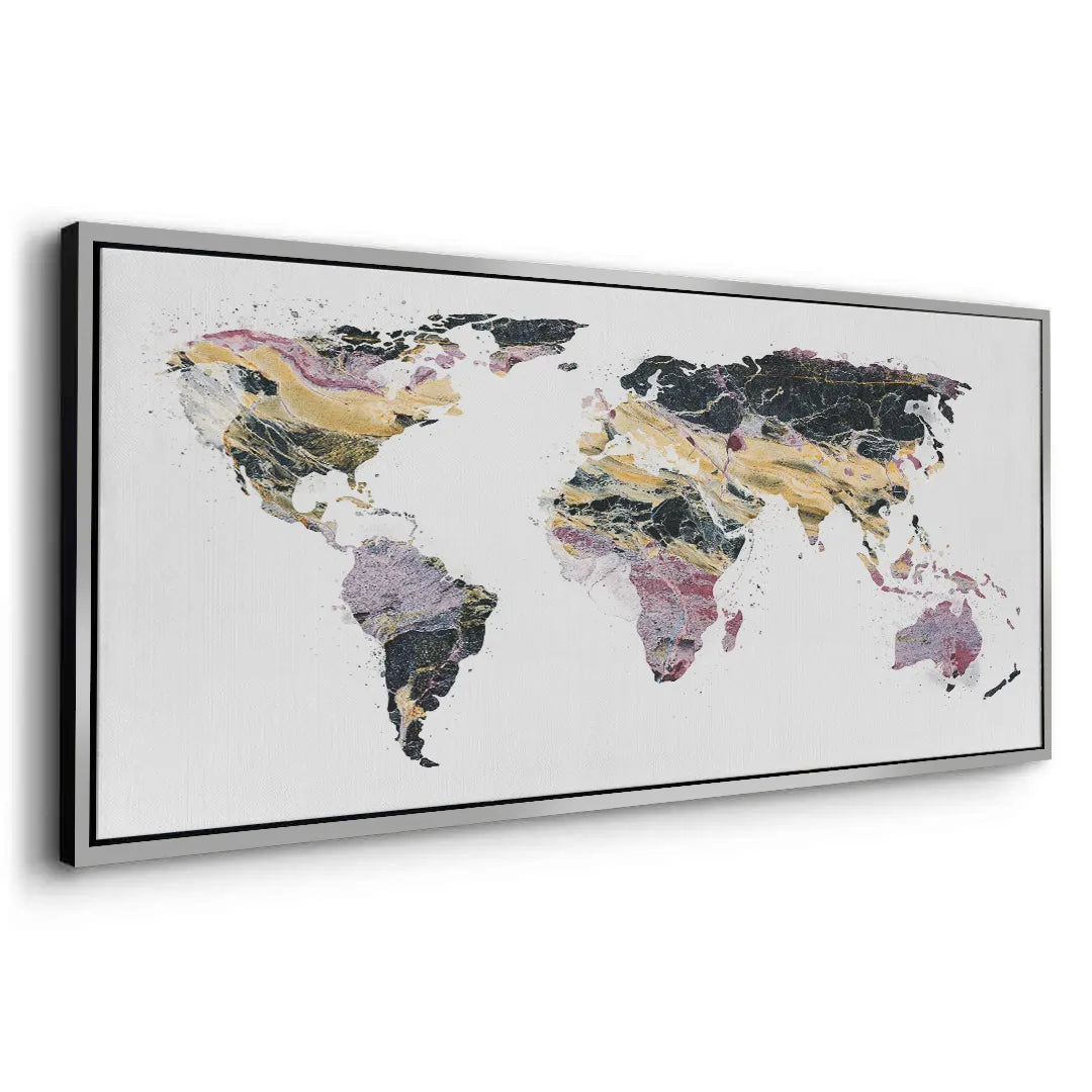 World map - Canvas - Jasmineart.ae