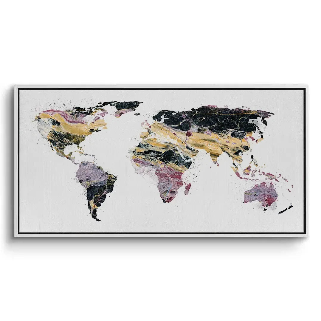 World map - Canvas - Jasmineart.ae