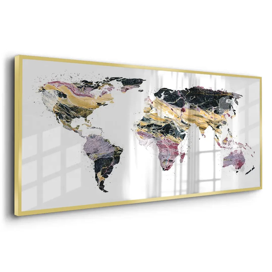 world map - Fine Art - Jasmineart.ae