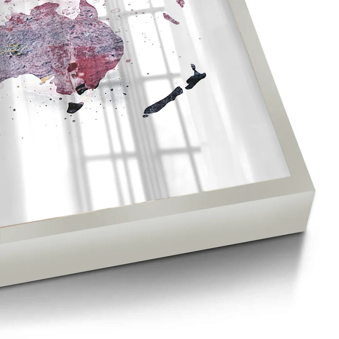 world map - Fine Art - Jasmineart.ae