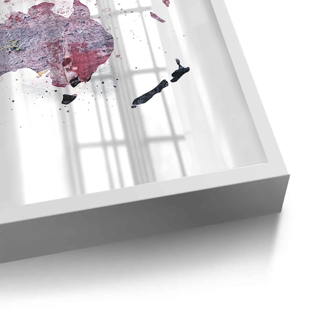 world map - Fine Art - Jasmineart.ae