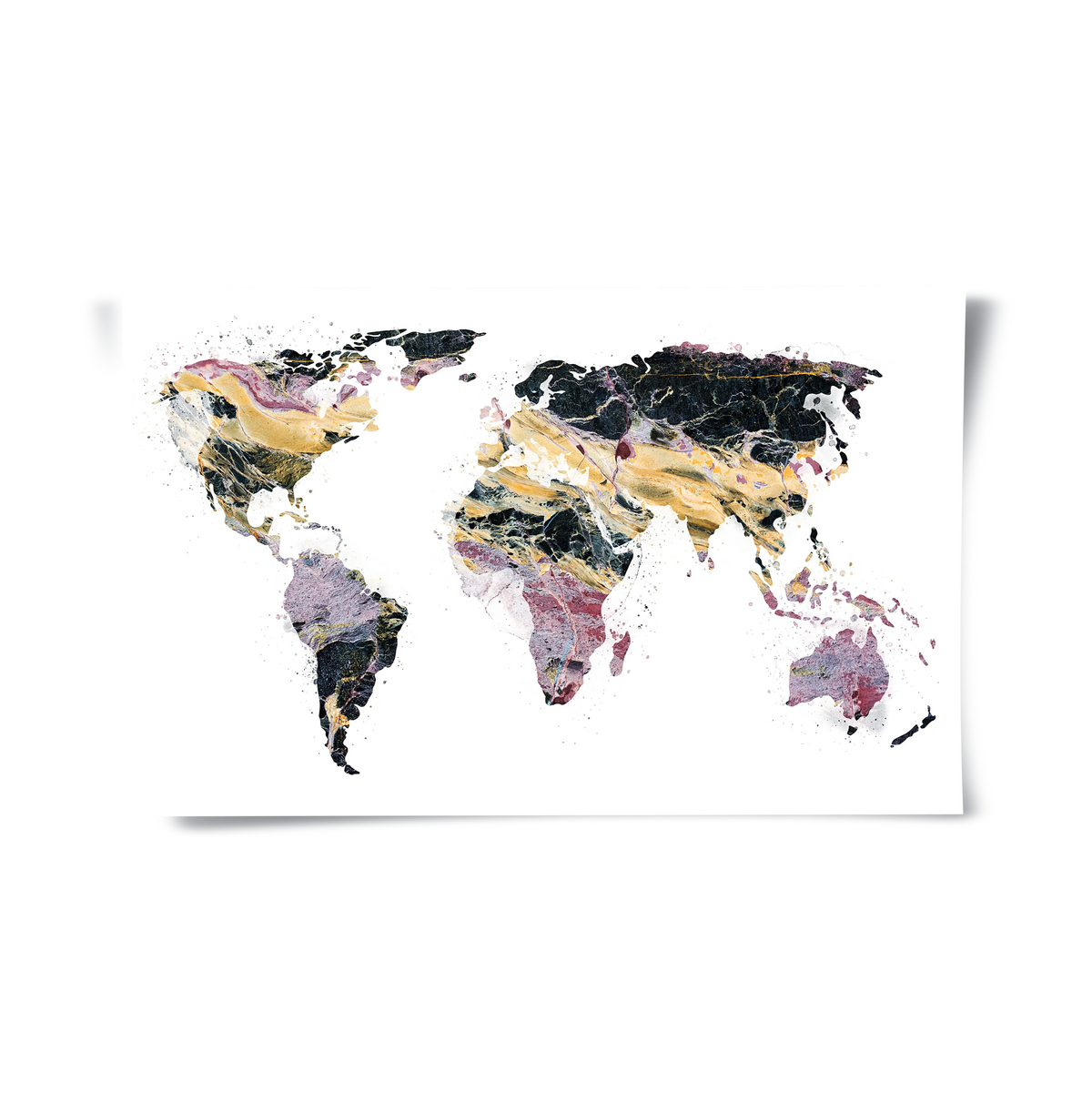 world map - Poster - Jasmineart.ae