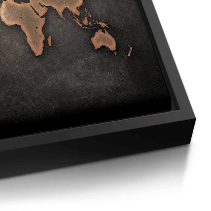 World map texture - Canvas