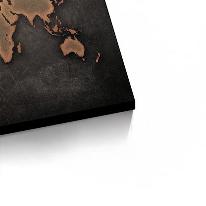 World map texture - Canvas