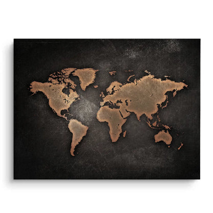 World map texture - Canvas