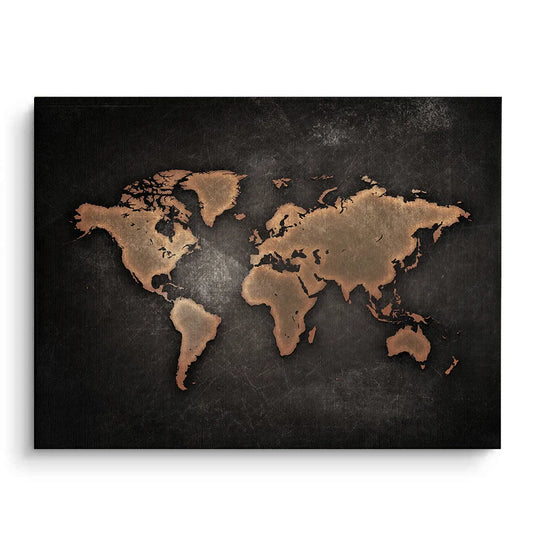 World map texture - Canvas