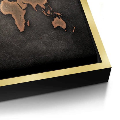 World map texture - Canvas