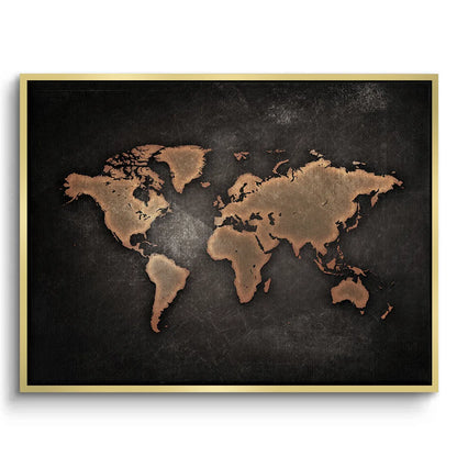 World map texture - Canvas