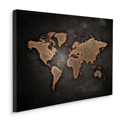 World map texture - Canvas