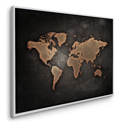 World map texture - Canvas