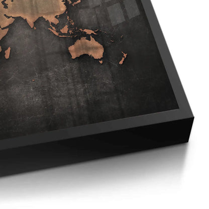 World map texture - Fine Art