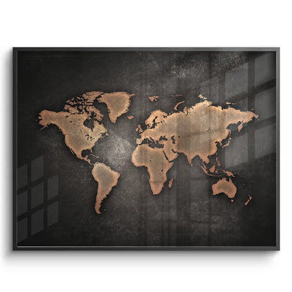 World map texture - Fine Art