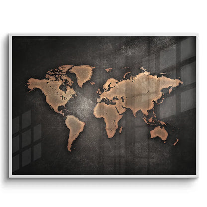 World map texture - Fine Art