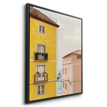 Yellow and Pink Portuguese - Canvas
