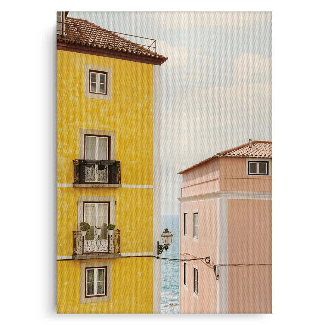 2Yellow and Pink Portuguese - Canvas