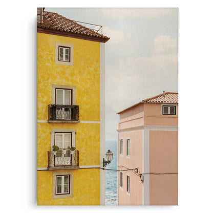 Yellow and Pink Portuguese - Canvas