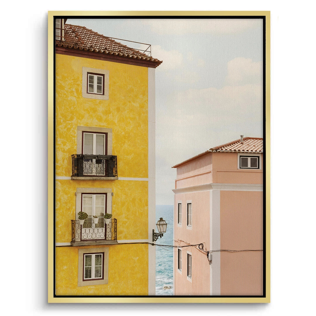 2Yellow and Pink Portuguese - Canvas
