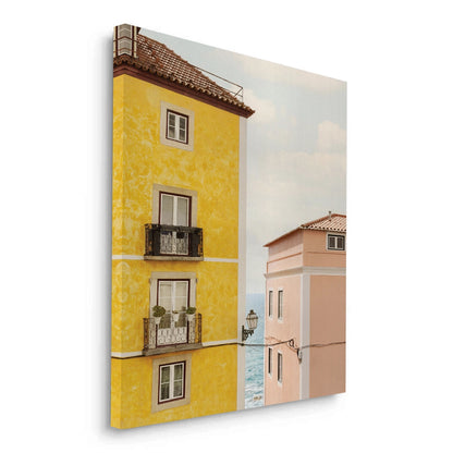 Yellow and Pink Portuguese - Canvas