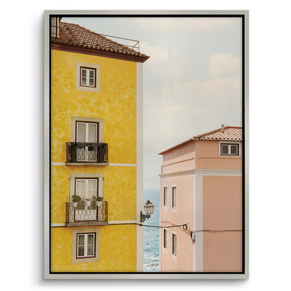 Yellow and Pink Portuguese - Canvas
