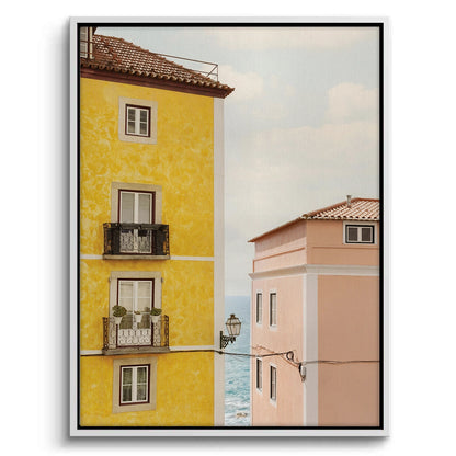 Yellow and Pink Portuguese - Canvas