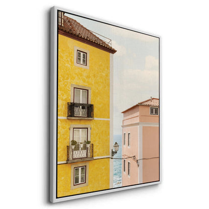 Yellow and Pink Portuguese - Canvas