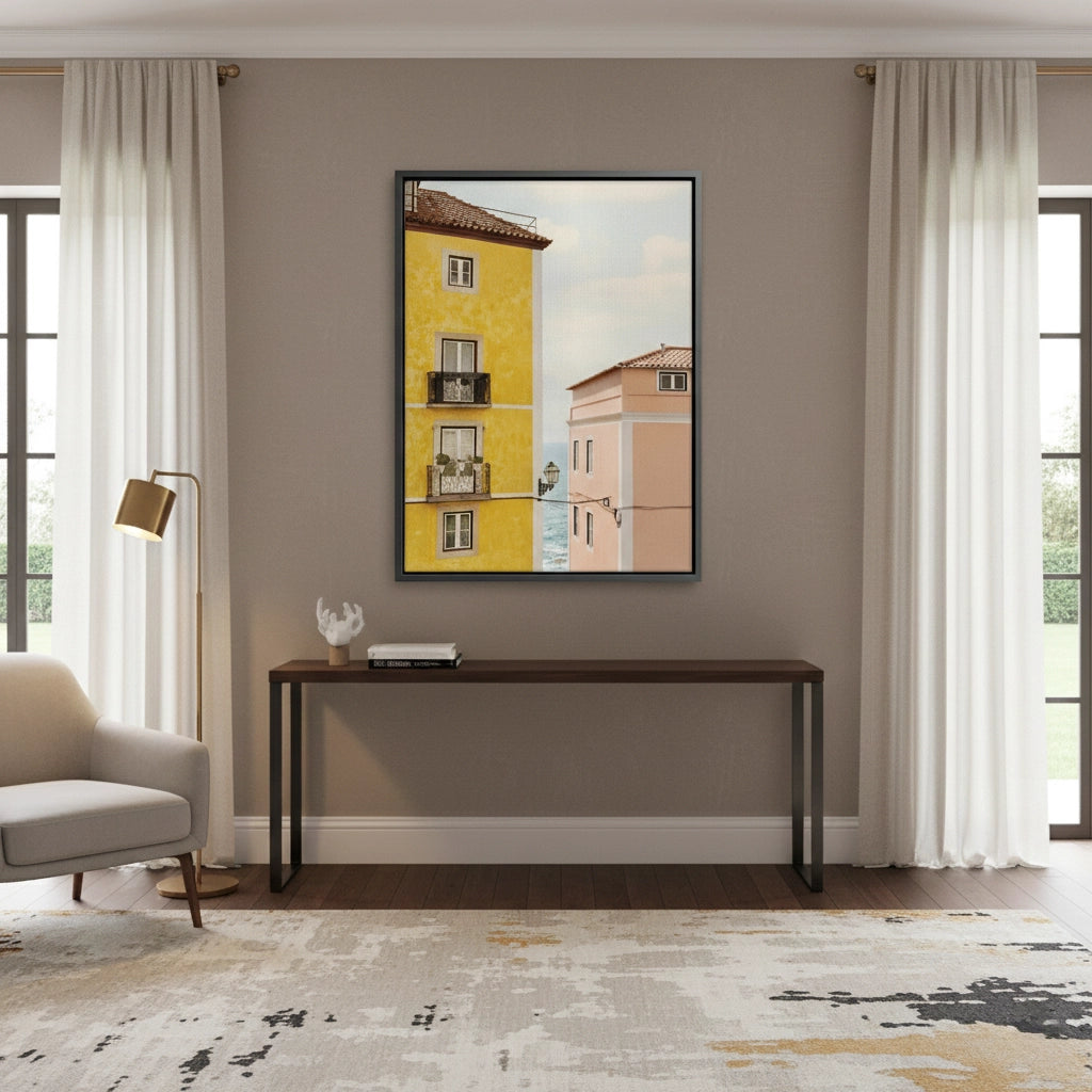 2Yellow and Pink Portuguese - Canvas