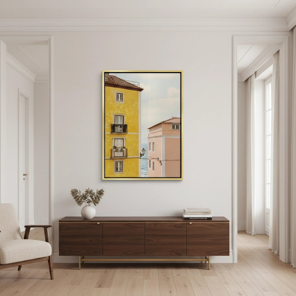 2Yellow and Pink Portuguese - Canvas