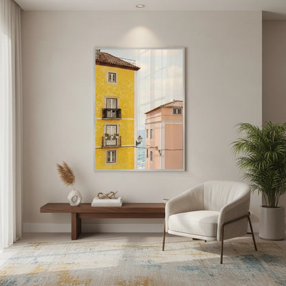 Yellow and Pink Portuguese - Fine Art