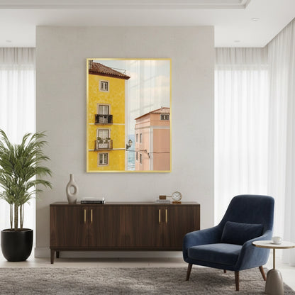 Yellow and Pink Portuguese - Fine Art