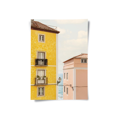 Yellow and Pink Portuguese - Poster