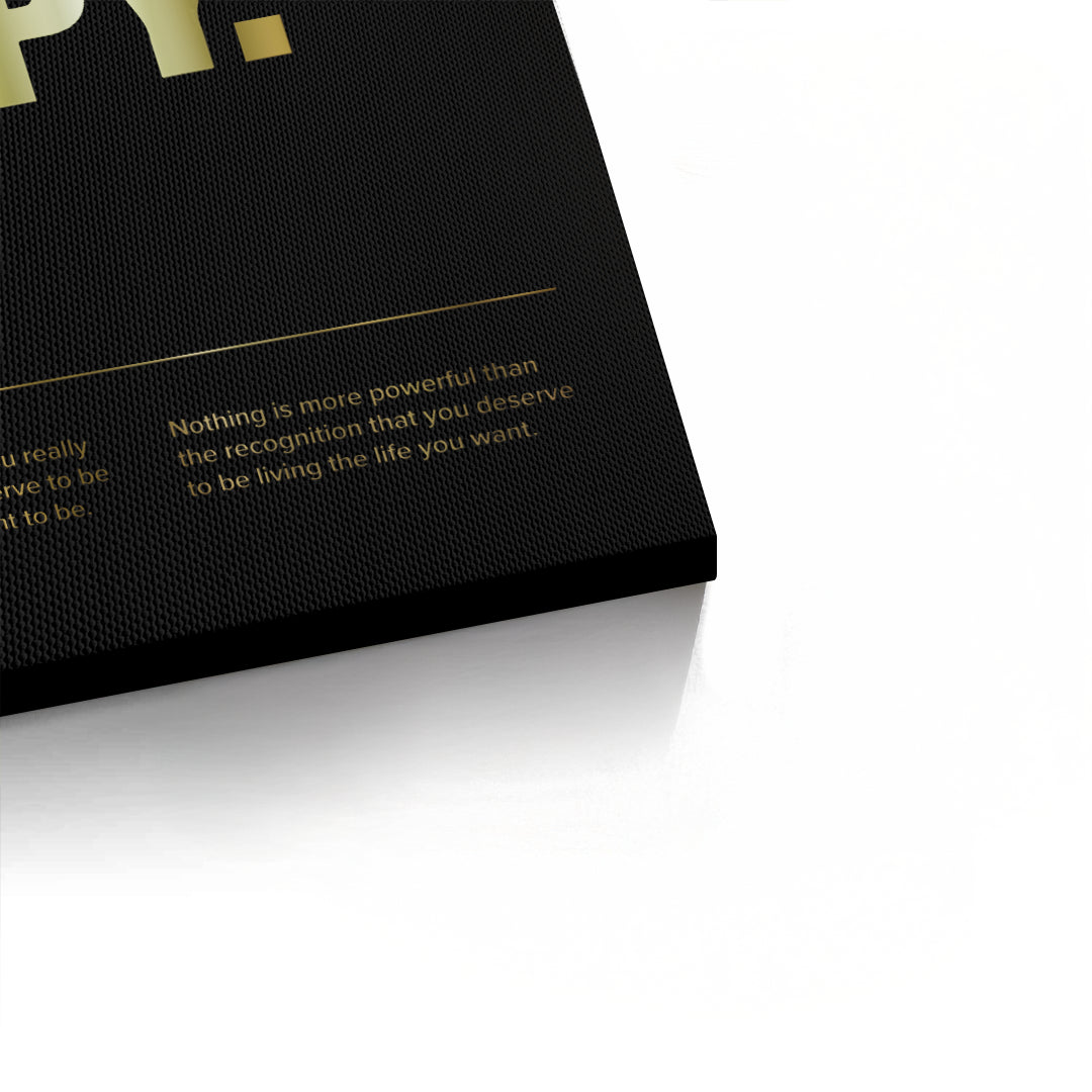 2You Deserve To Be Happy - Canvas