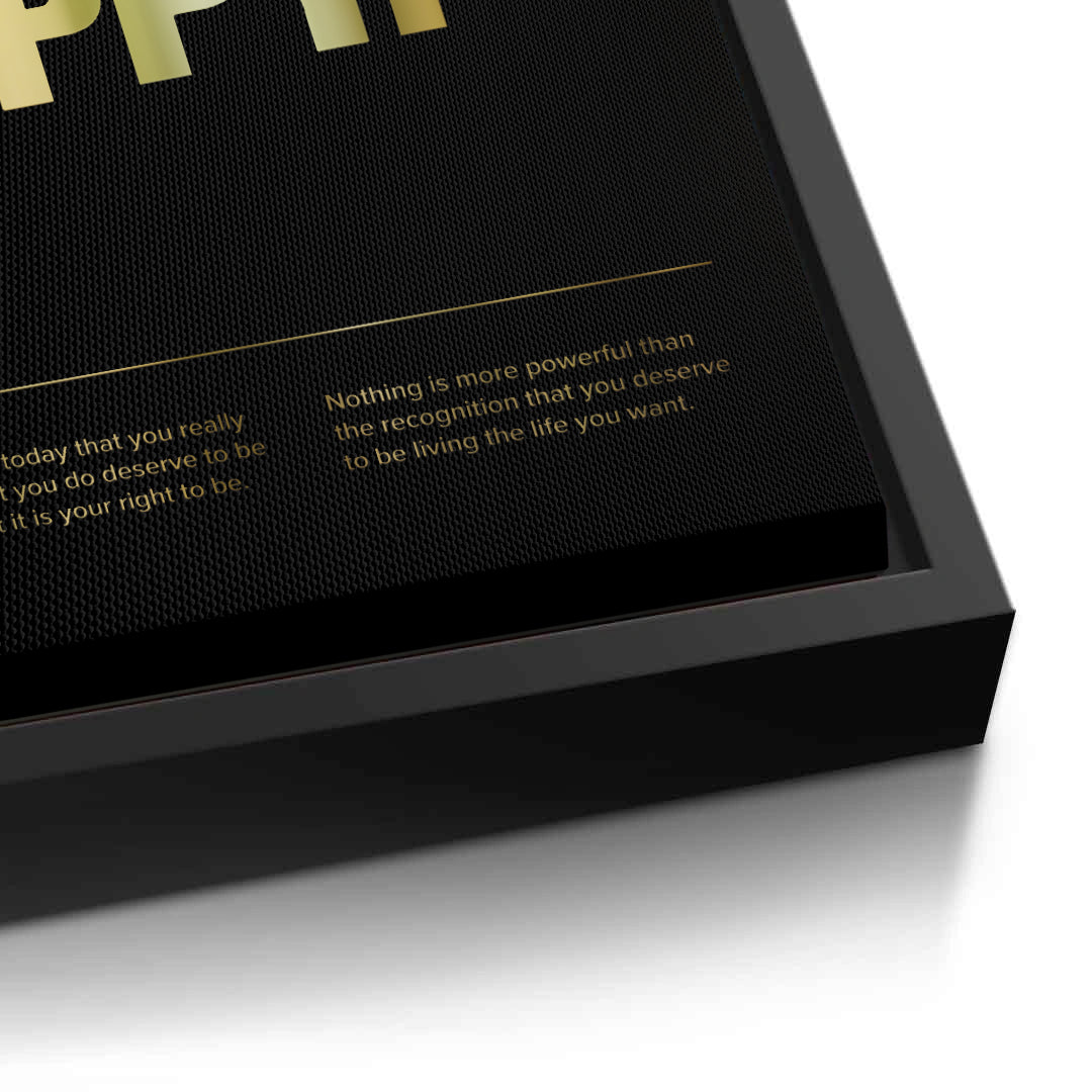 2You Deserve To Be Happy - Canvas