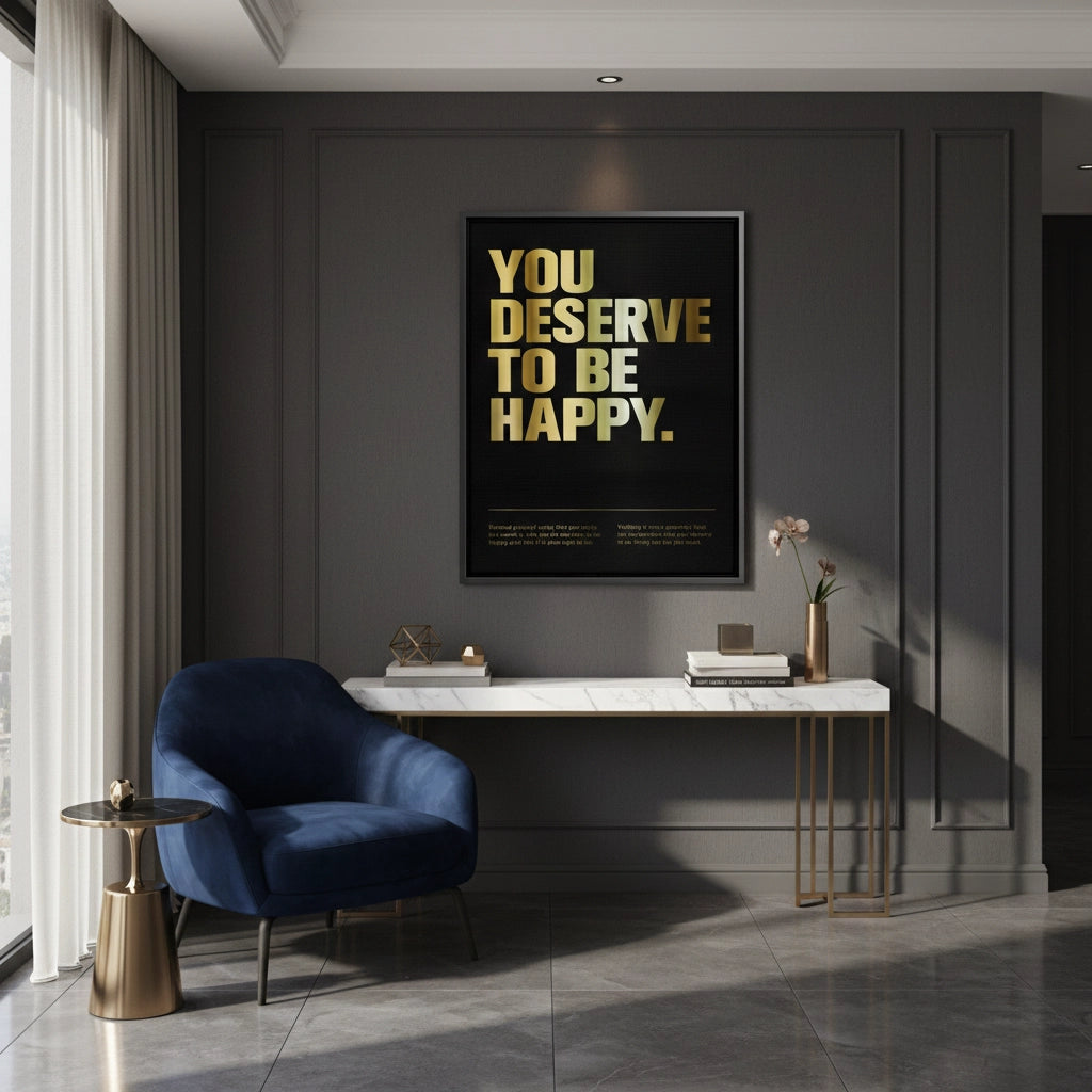 2You Deserve To Be Happy - Canvas