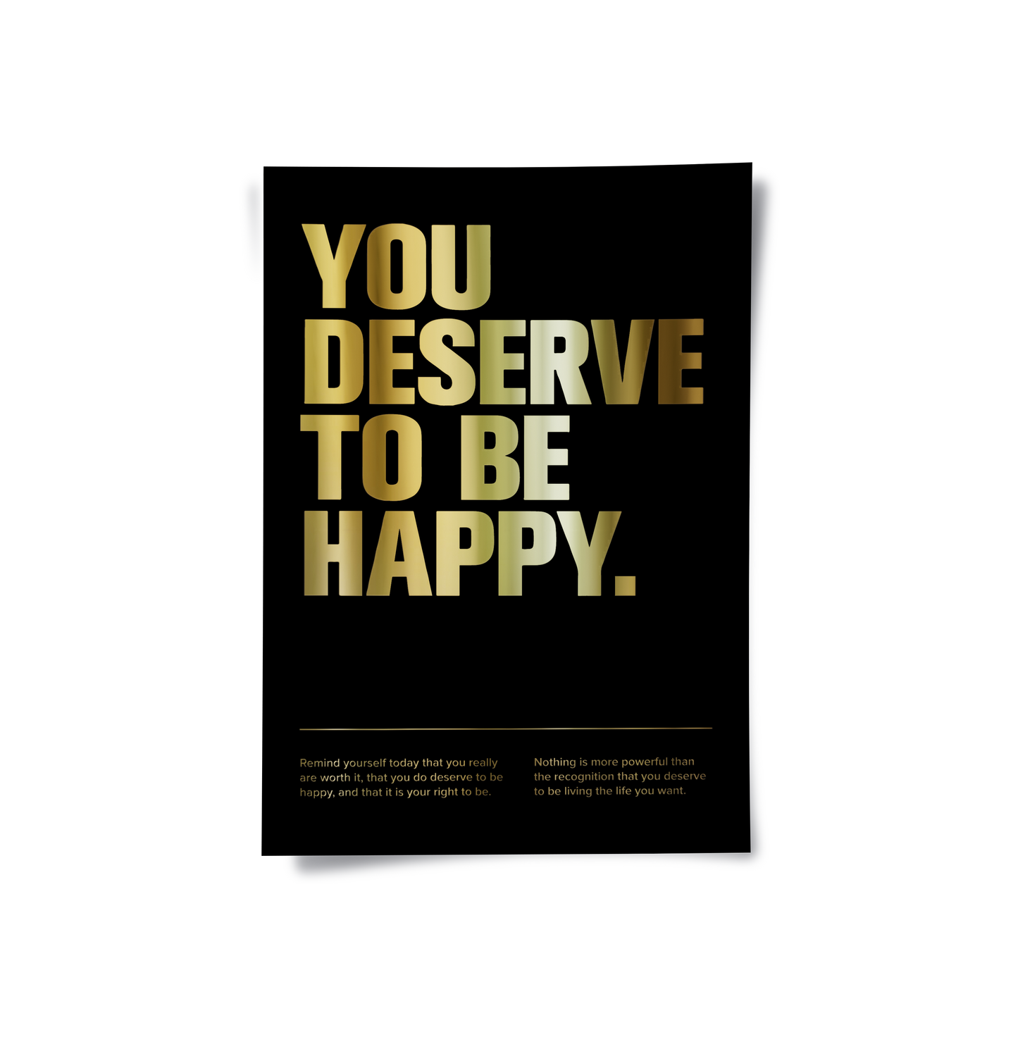 2You Deserve To Be Happy - Poster