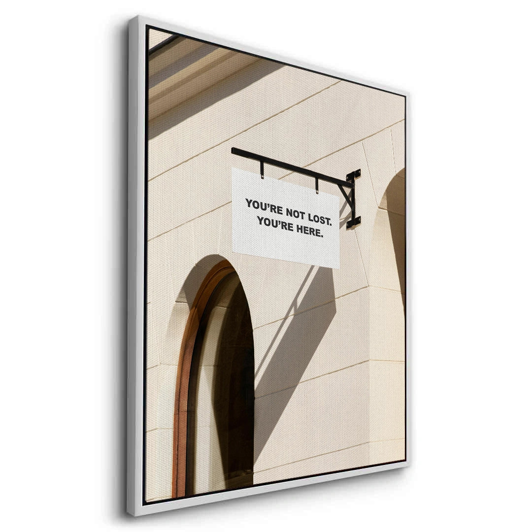 2You’re Here Modern Street Sign - Canvas