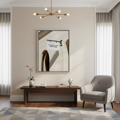 You’re Here Modern Street Sign - Canvas