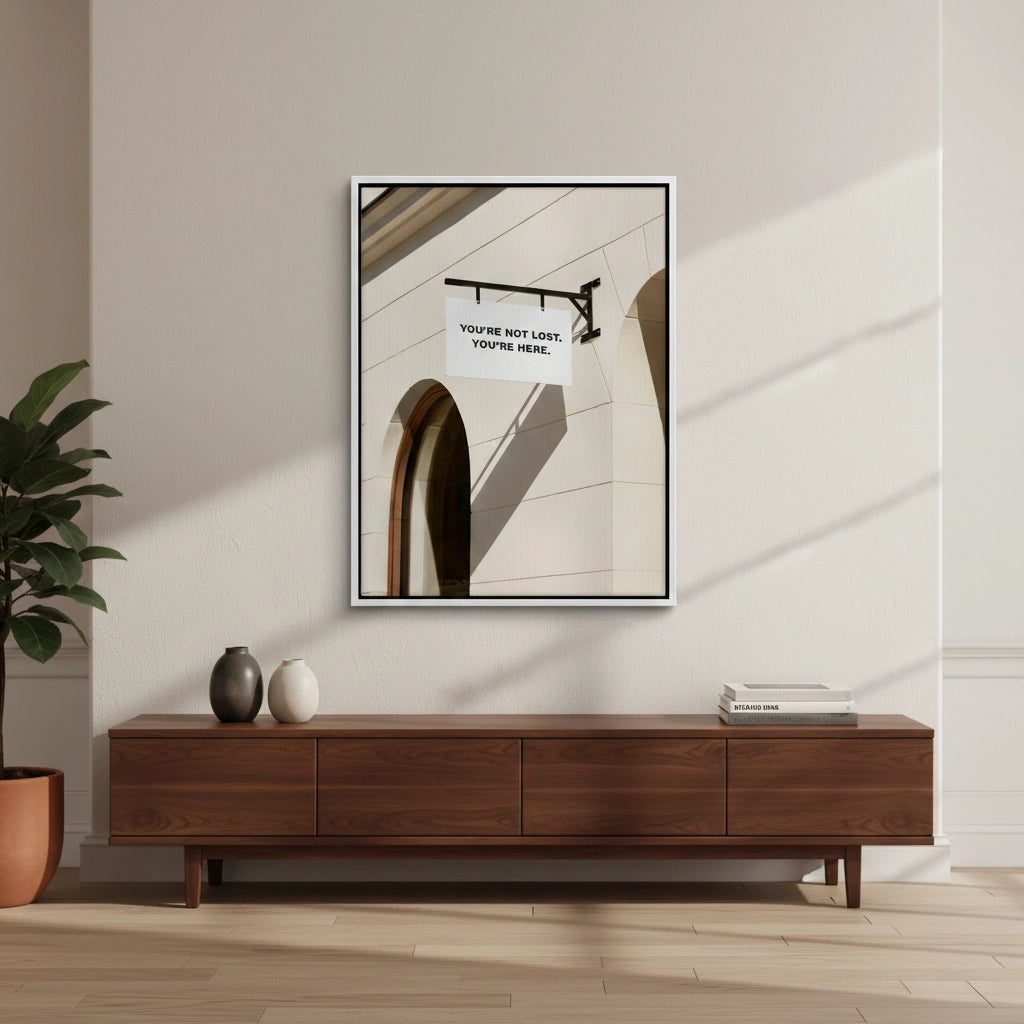 2You’re Here Modern Street Sign - Canvas