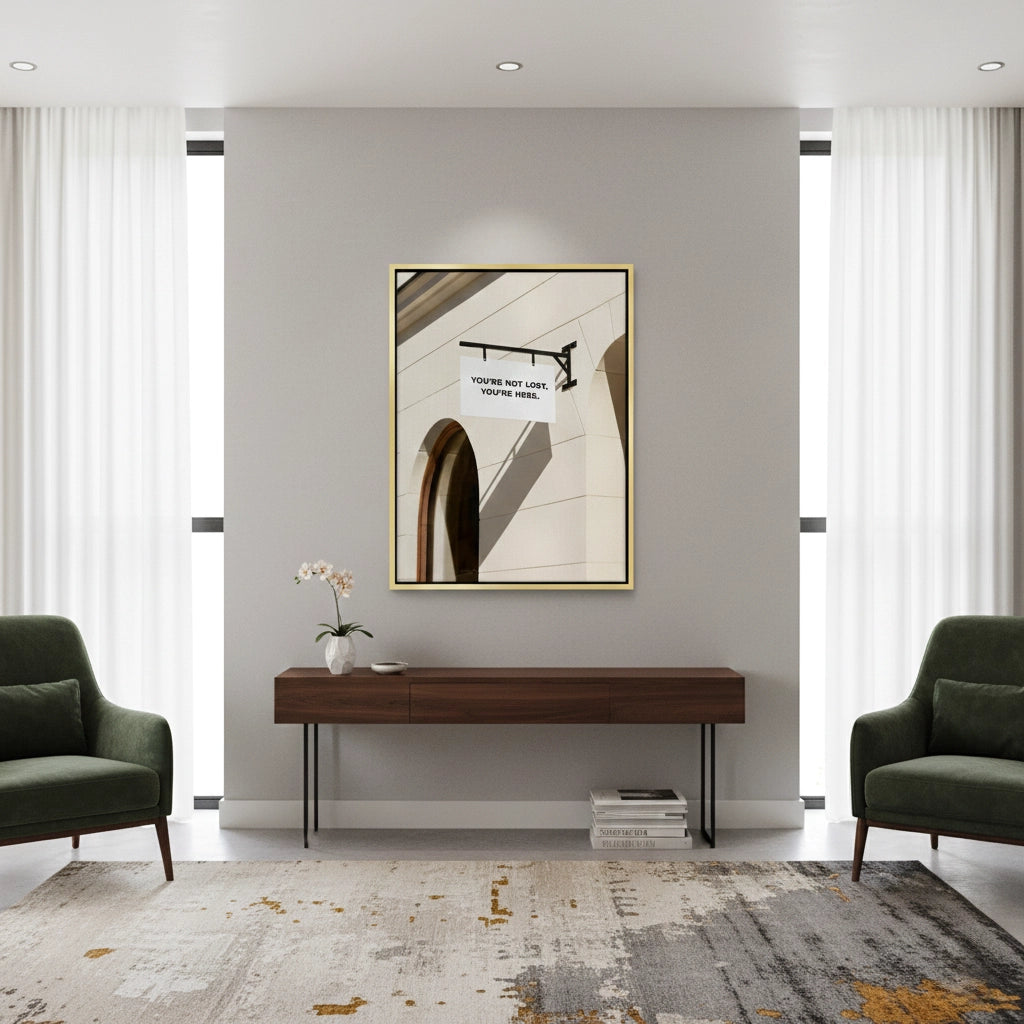 2You’re Here Modern Street Sign - Canvas